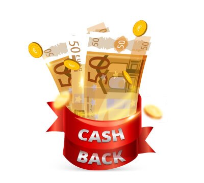 femme assise sur des billets: Golden Euro Cashback Offer